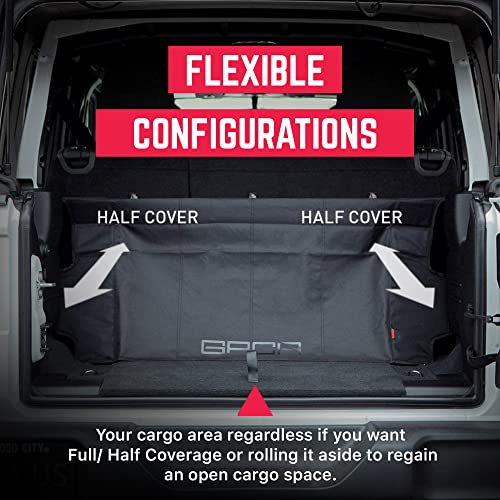 Image of GPCA Cargo Cover for Jeep Wrangler 2018-Present, JL 4-Door Hardtop