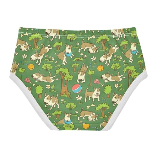 Girls' Underwear Cute Dog Cotton Stretch Comfort Toddler Panties2