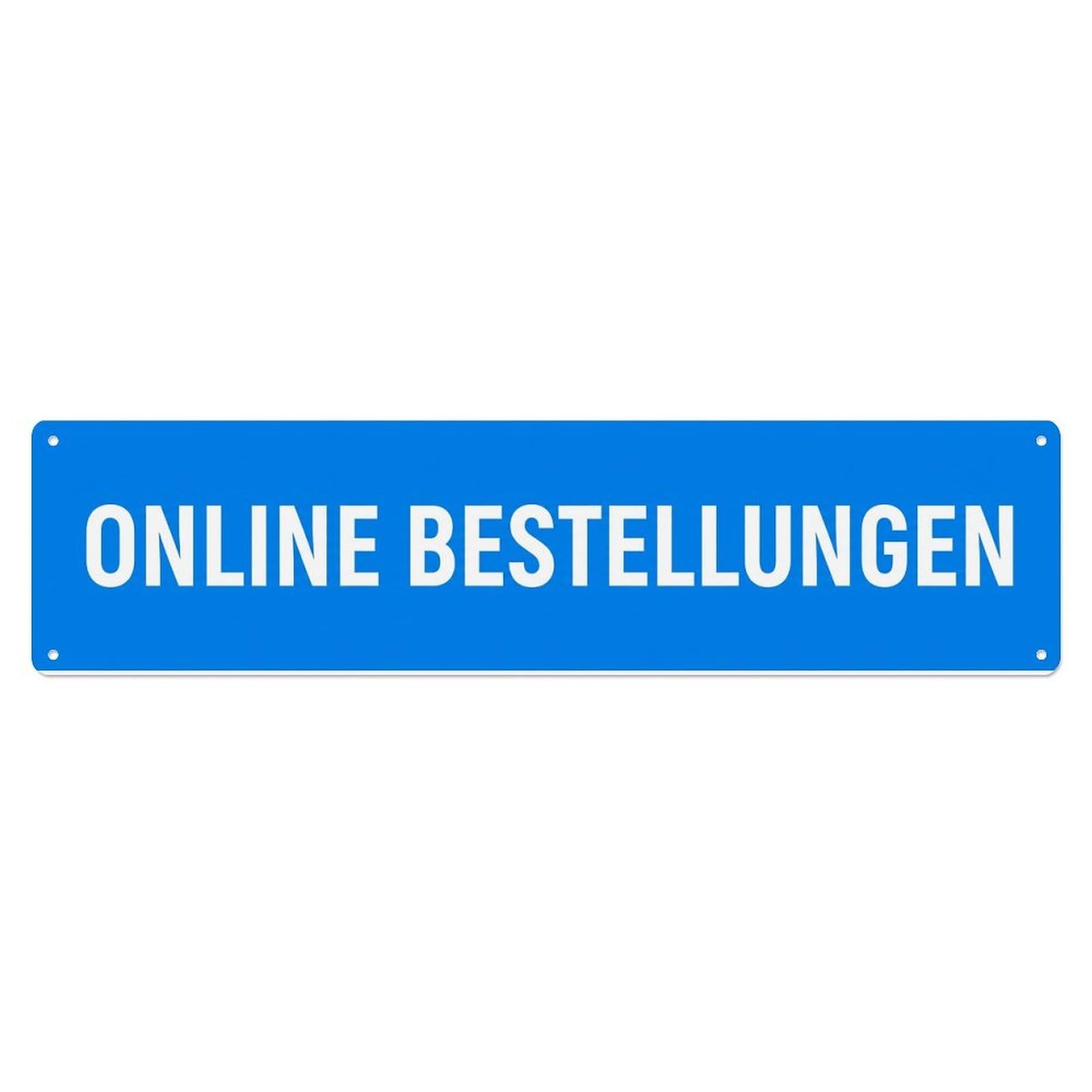Online Bestellungen Pickup Counter Metal Tin Sign
