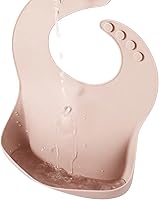 Vista 7 de Baberos de silicona PandaEar para bebés, niñas y niños pequeños Baberos ajustables impermeables libres de BPA, suaves y duraderos para comer