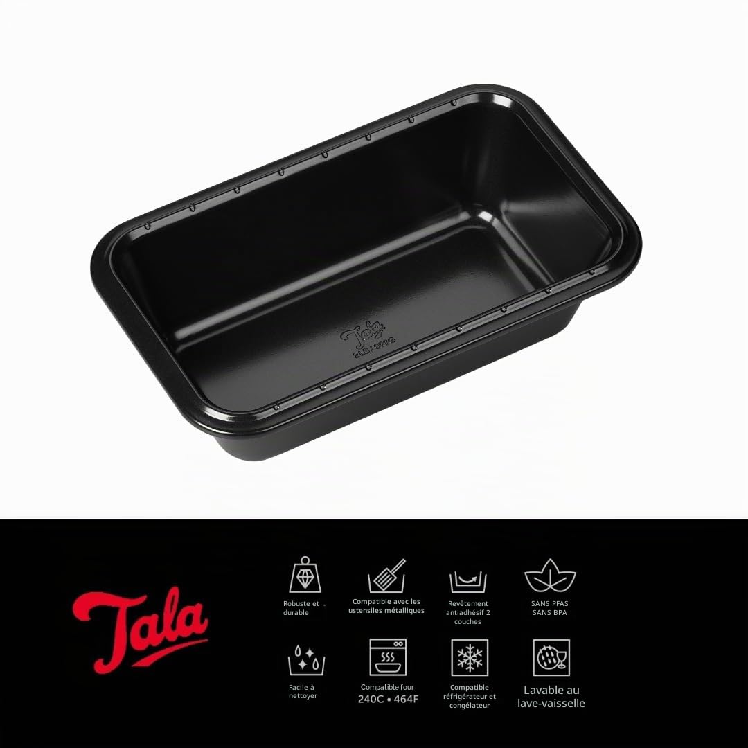 Tala Performance Moule A Pain 900g 24 x 14,4 cm Acier Au Carbone Revêtement Antiadhesif Whitford Eclipse Sans BPA Ni PFOA Pour Banana Bread Cake Et Pain