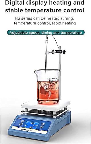 Miniatura 6 de Laboratory Heating Magnetic Stirrer, 3L Laboratory Dual Control Hotplate Magnetic Stirrer Mixer with Stir Bar