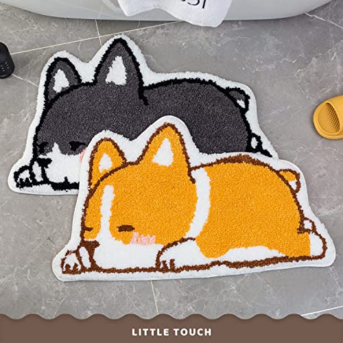 Niedlicher Badteppich Badematte für Badezimmer Rutschhemmender Weicher Badteppich für Duschen Niedlich Plüsch Mikrofaser… – Bild 8