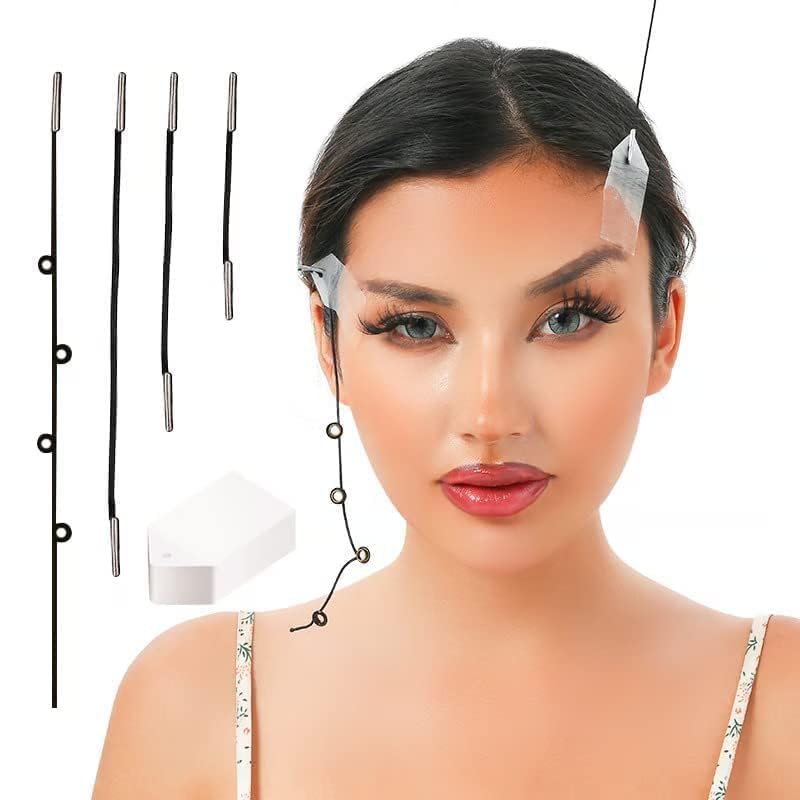 invisible face lifting wrinkles tape 40pcs,instant face neck and eye lifting sticker elastic waterproof,v-line makeup tool to hide facial wrinkles saggy skin face lift up chin tape