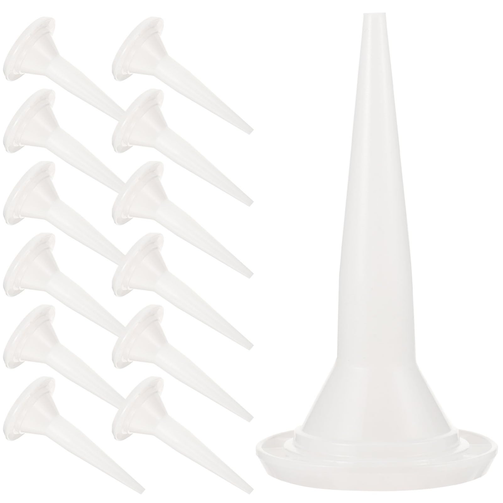 HOMSFOU 50pcs Caulking Nozzle Tips Set Replacement Nozzle Applicator for Caulk Tips for Structural Adhesive