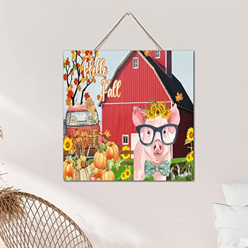 Plaque en bois rustique « Hello Fall » aux finitions soignées - 6