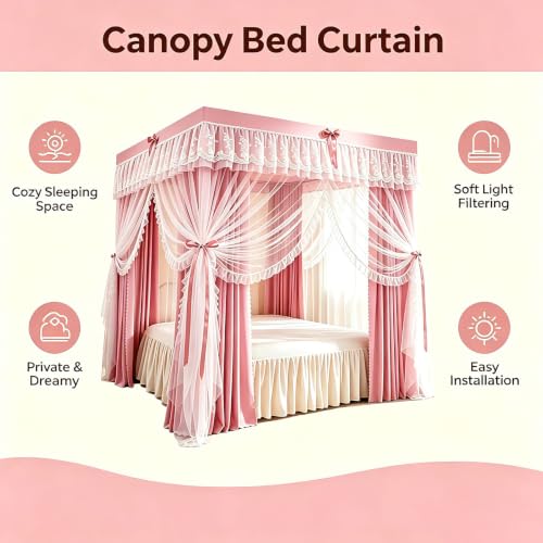 Mosquitera dosel para cama matrimonio contra insectos en verano 7