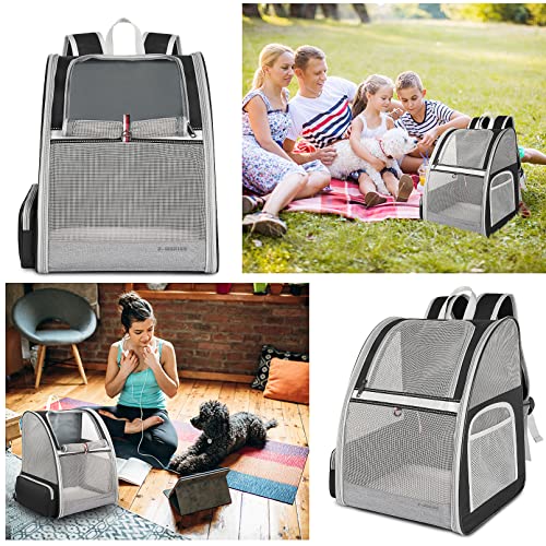 Cat Backpack, Ventilated Ventilated Cat Carrier Backpacks, Airline Approved Pet Backpack Carrier for Medium Small Cats… - Image 8
