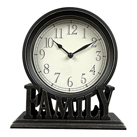 Milageto Reloj de Mesa Creativo en Soporte sin tictac fácil de Leer Cover