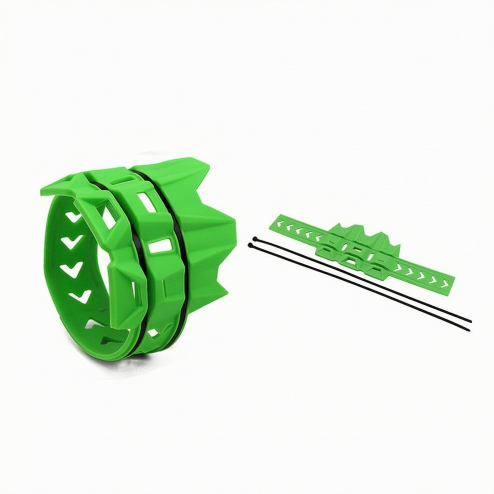 Exhaust Protector Ring Silicone Exhaust Heat Guard Guarding Heat Guard Cover for Motorcyclists, Riders Bikes, Trail Motorcycles Green-image-7