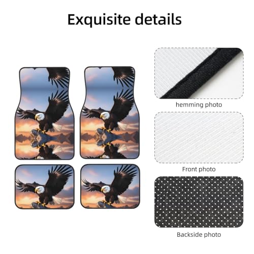 Tapis de voiture Mighty Bald Eagle universels et antidérapants pour tout modèle