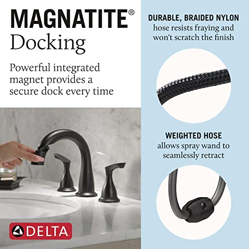 Delta-Faucet-Broadmoor-Pull-Down-Bathroom-Faucet-Black-Bathroom-Pull-Out-Faucet-Widespread-Bathroom-Faucet-3-Hole-with-Magnet-Dock-Bathroom-Sink-Faucet-Matte-Black-35765LF-BLPD Delta Faucet Broadmoor Pull Down Bathroom Faucet Black Bathroom Pull Out Faucet Widespread Bathroom Faucet 3 Hole with Magnet Dock Bathroom Sink Faucet Matte Black 35765LF BLPD