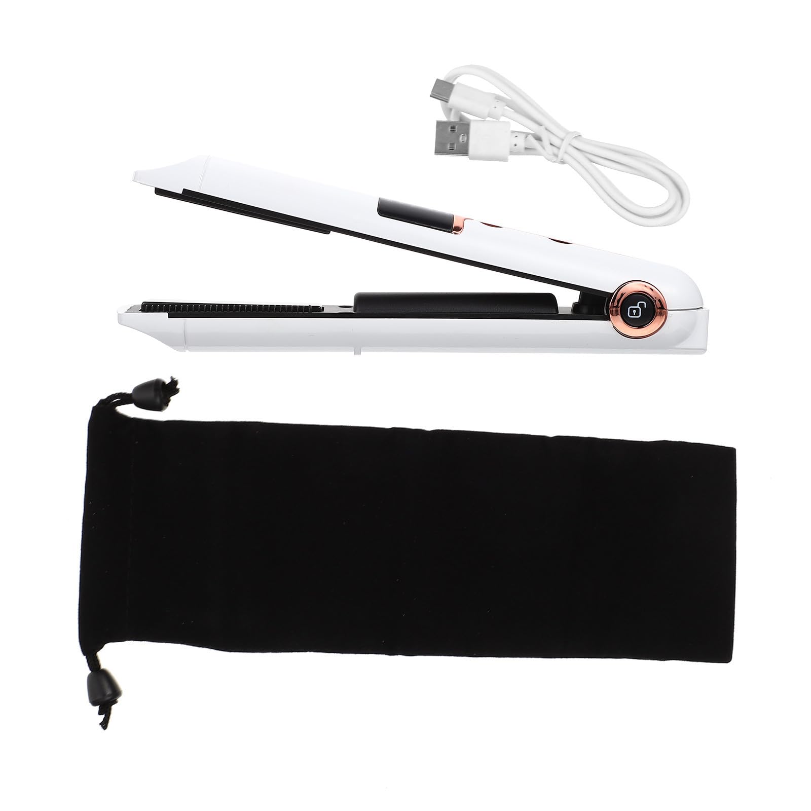 Piastra Arricciacapelli Wireless 2600mah in Abs Bianco