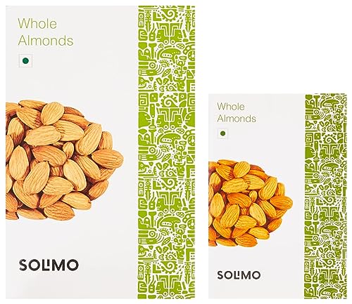 Image of Amazon Brand - Solimo Premium Almonds, 500g + Amazon Brand - Solimo Premium Almonds, 250g
