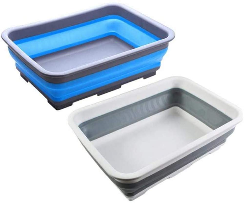 Zusammenklappbare Spülschüssel Zusammenklappbare Dishpan Faltbares Waschbecken - Tragbare Spülwanne - Platzsparende Küchenablage Effektiv