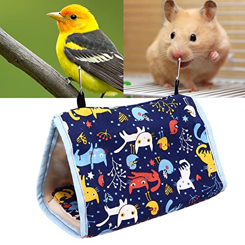 Rede quente para pássaros, cama suspensa para pássaros macios, cofre para periquitos para papagaios