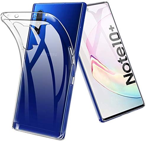 TopACE for Samsung Galaxy Note 10 Plus/Note 10 Plus 5G / Note 10+ Case, TPU Clear Rubber Gel Shock-Absorption Bumper Anti-Scratch Cover with Lifetime Replacement Warranty (Clear)