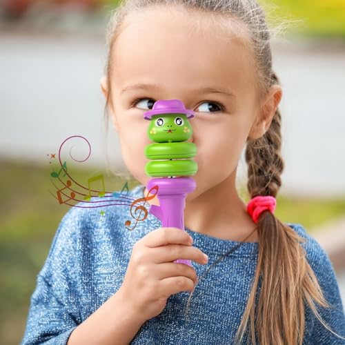 Image of Cute Animal Duck Whistle Toy Set | 1Pc Noise Maker Party Toys Random Color for Kids Boys and Girls | Rotating & Twisting Stress Relief Fun Entertainment Playset Item Birthday Gift for Children