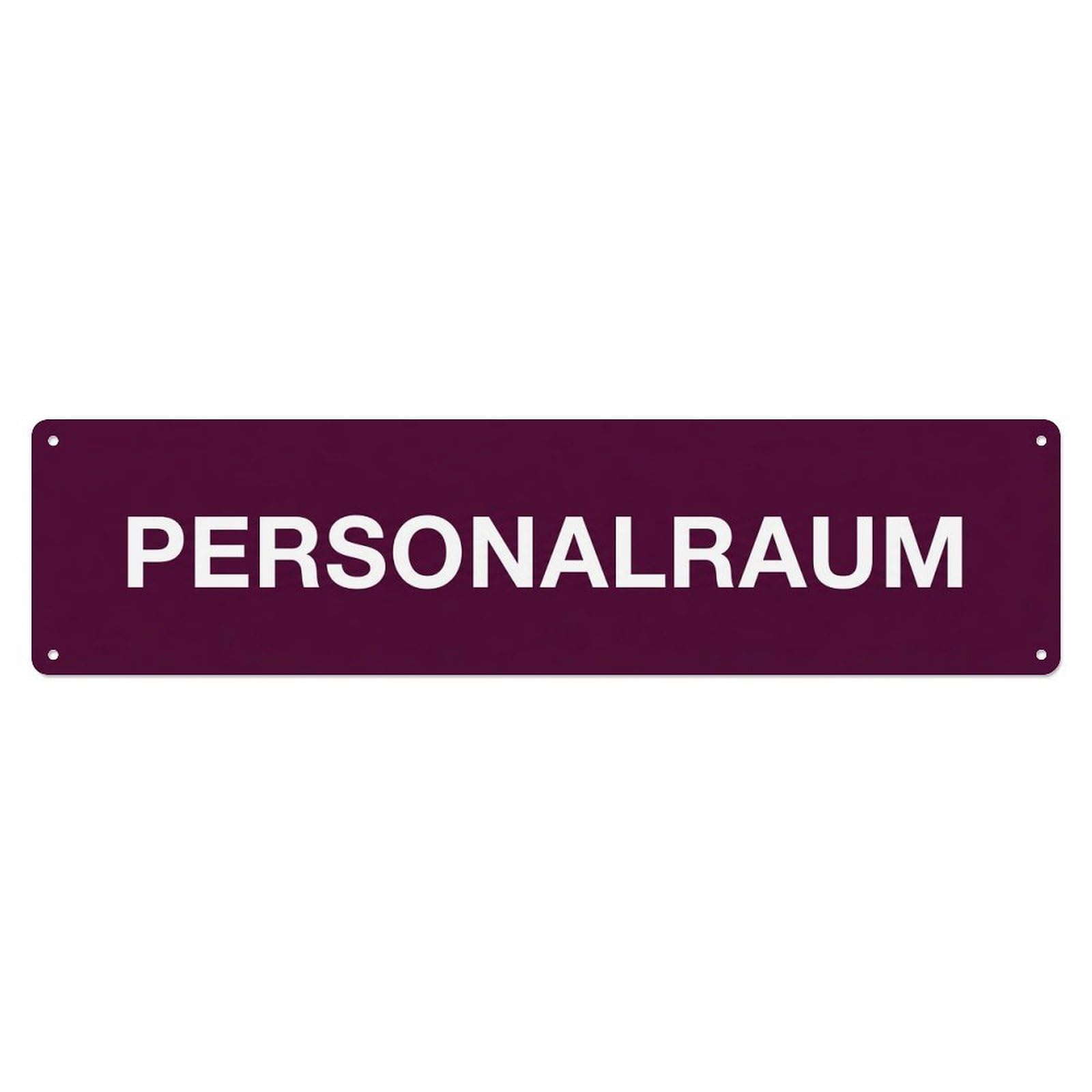 Personalraum Staff Room Employees Metal Tin Sign