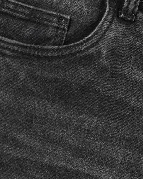 Image of M Q Denim Men's Straight Fit Jeans | Mid Wash Whisker Spray | Comfortable Cotton Denim for Daily & Casual Wear