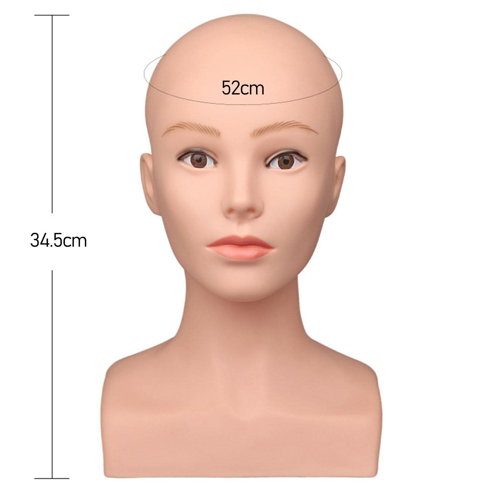Testa Da Manichino per Presentazione di Parrucche, Ideale per Saloni di Cappelli E per La Casa.