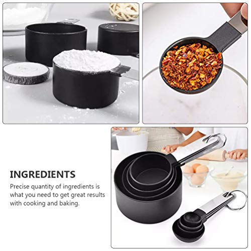 Colheres medidoras de aço inoxidável Cabilock 8 peças para café leite em pó, frutas em pó