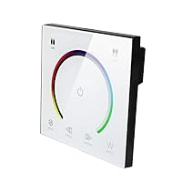 Vista 1 de AMKI Interruptor de pared LED, controlador LED, cubierta de plástico montado en la pared, interruptor de panel táctil para DC12V-24V 3528 2835 5050