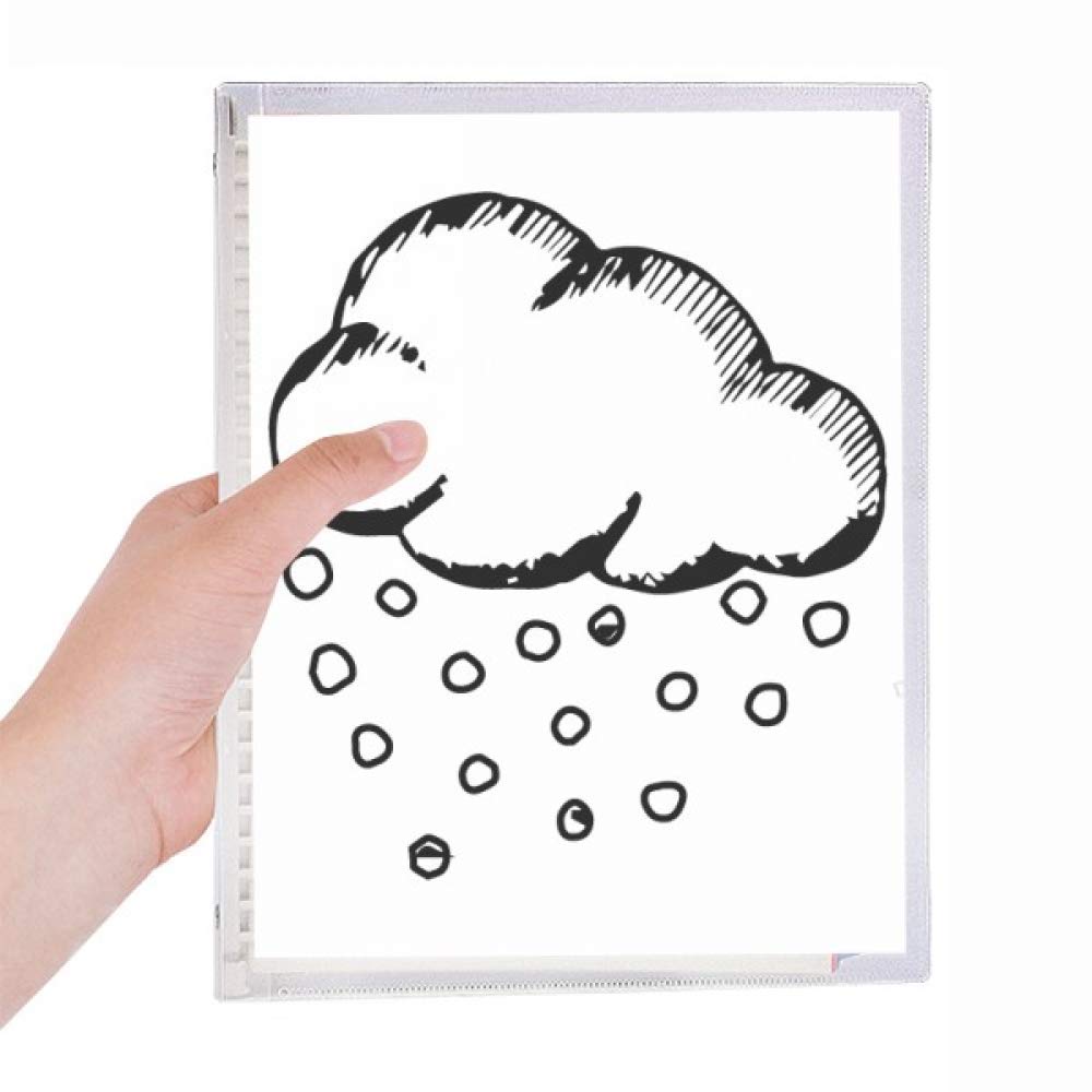 Carnet de notes en spirale Hailstone peint à la main papier premium - 5
