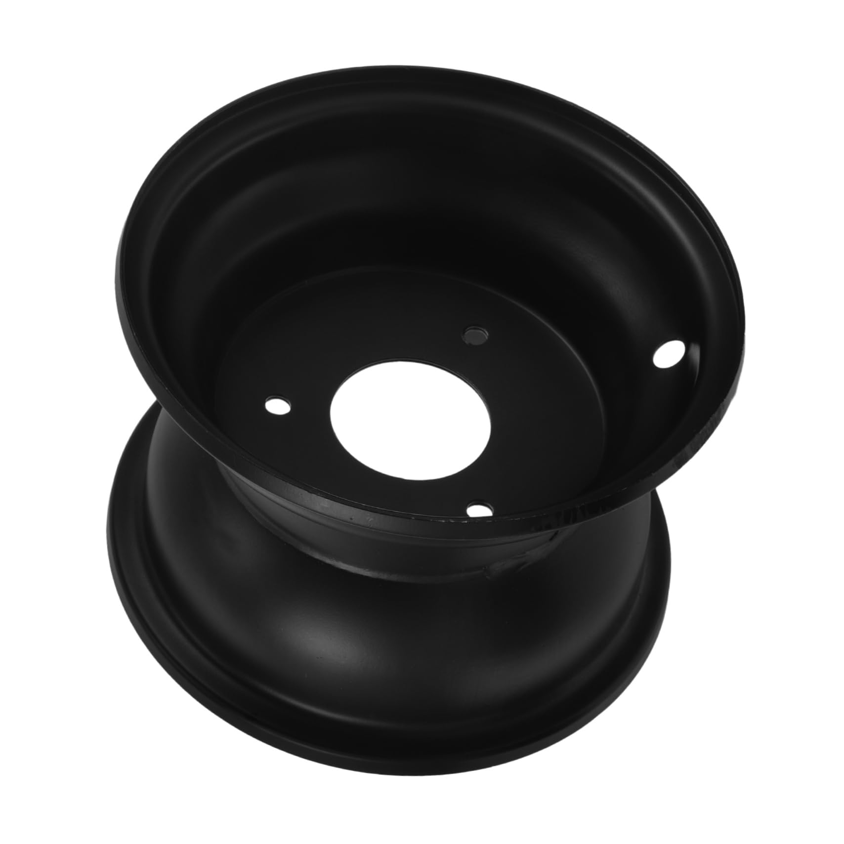 Ciieeo Cerchione Ruote Go Kart in Ferro Nero 16x8-7 Pollici Tre Fori, per Atv e Quad, Stile Elegante, Stabilità Ottimale e Facile Installazione