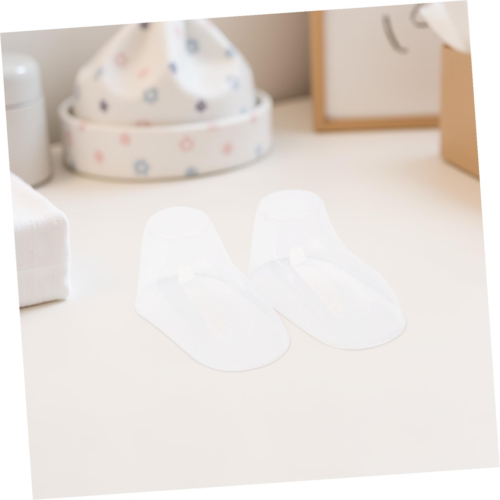 LIFKOME 100 Stück Babyfüße Schuhspanner aus Pvc Stabiler Durchsichtiger Präsentationsständer zur Formgebung von Babysocken und Babyschuhen für Kleinkinder