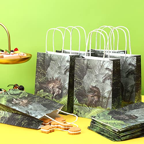 Sacs à dragées dinosaure en papier pour offrir des cadeaux aux invités de baptême - 4