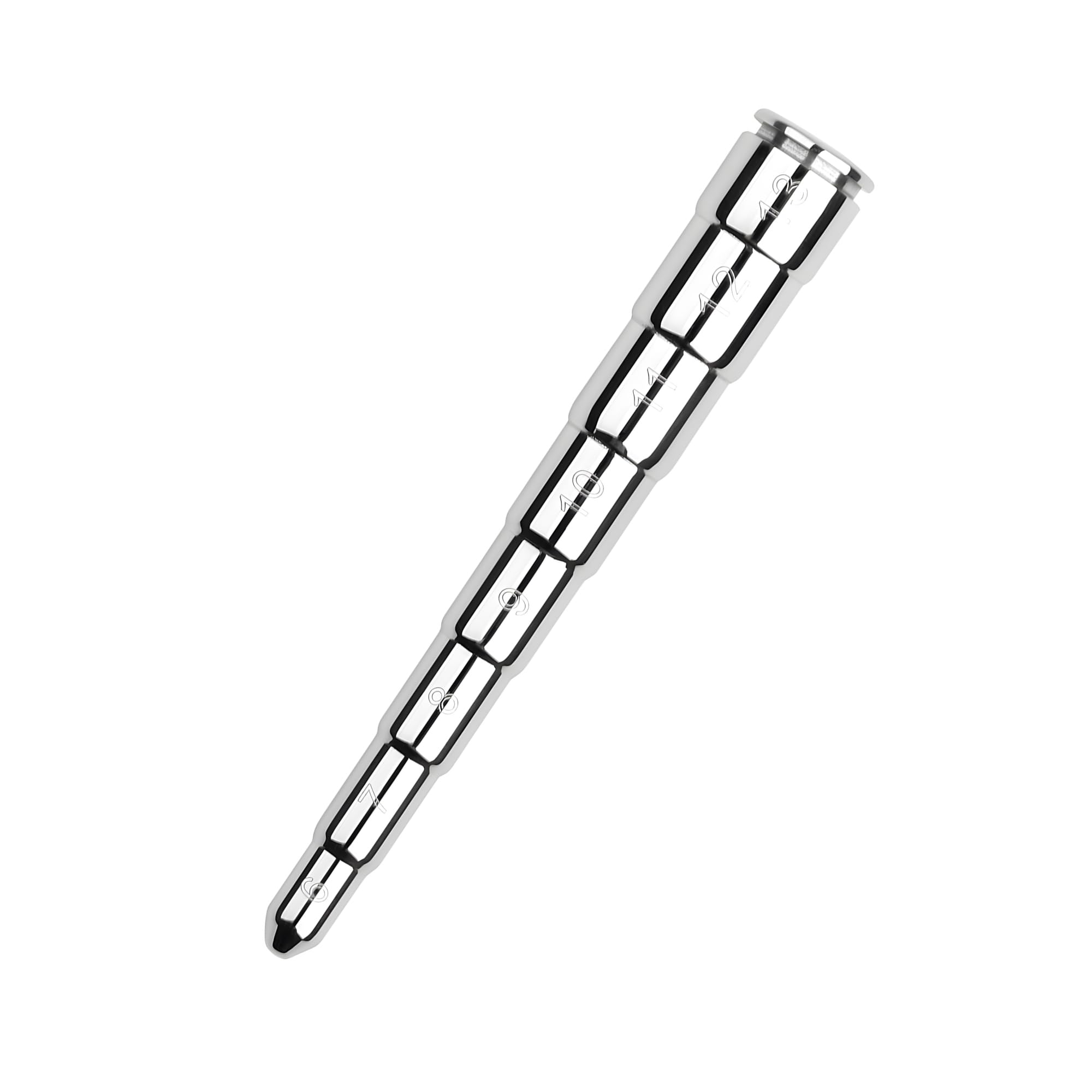 Urethral Sounds with Scale Stainless Steel Urethral Penis Plug Catheter Plug Smooth Urethral Dilator Masturbation Rod Bladder Stimulation for Men (M)