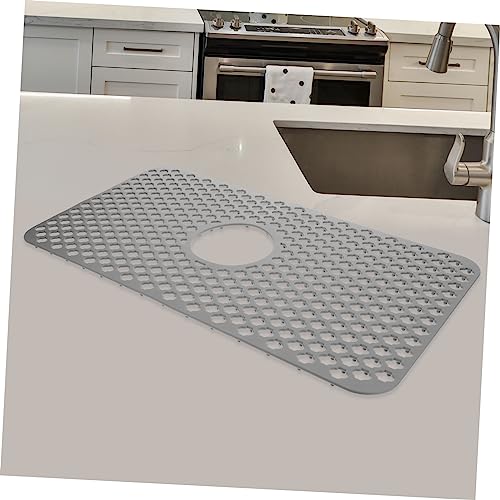 Alfombrilla escurreplatos antiarañazos de silicona duradera para proteger el fregadero 3