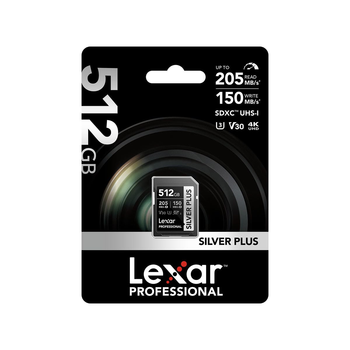Lexar Silver Plus - Tarjeta de memoria SDXC de 512 GB