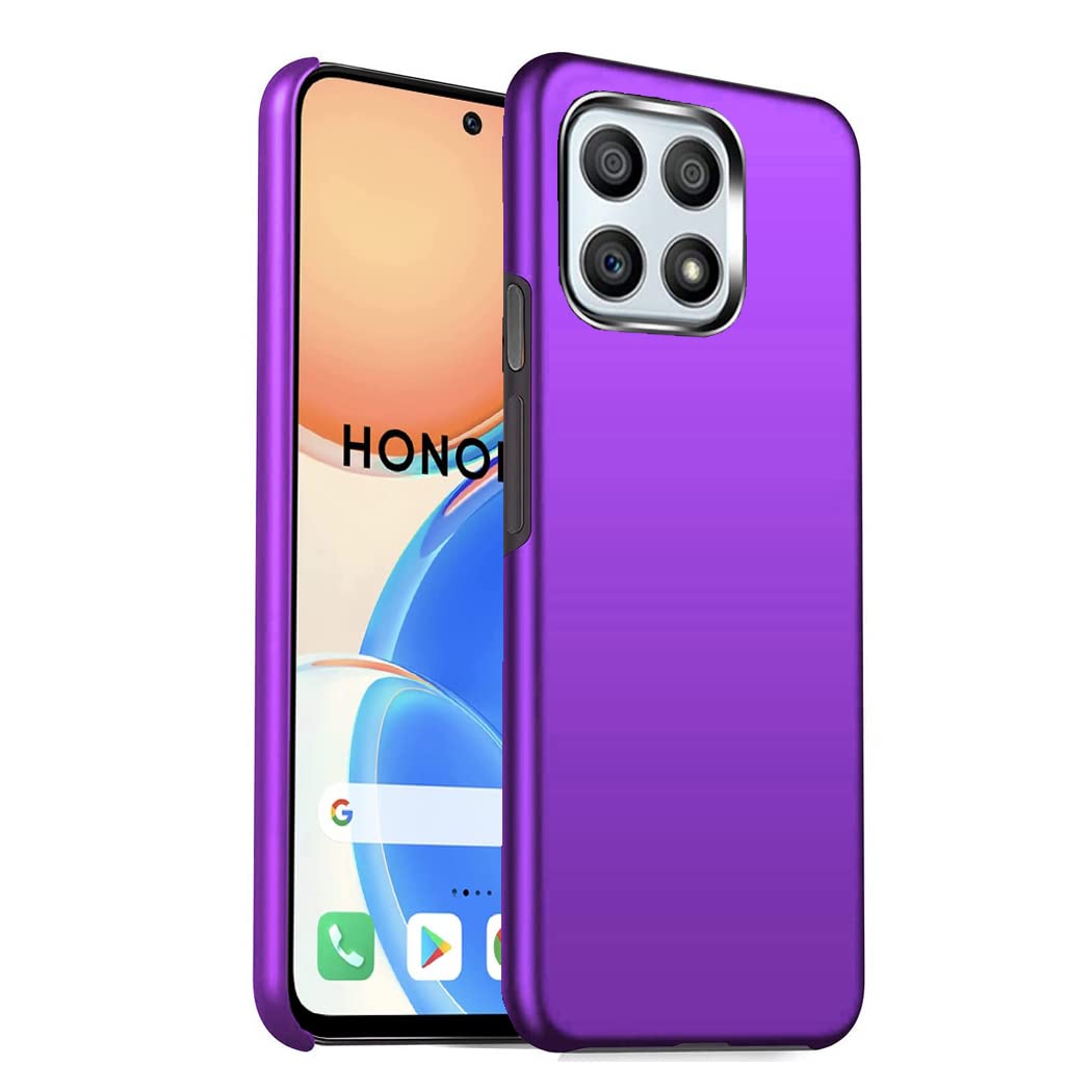 GAPlus Honor X8 Case Ultra Slim Thin Armour Hard Case Matte Rubberized Cover For Honor X8 (Purple)