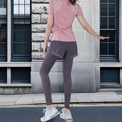 Ensemble de pilates deux pièces en tissu polyester élasthanne extensible noir - 4