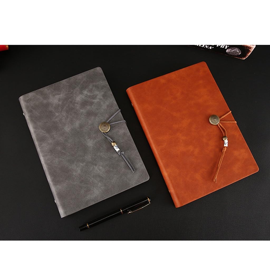 CXBDDF Leder-Schreibwaren-Notizbuch, Hausaufgaben-Tagebuch, Büro, Taschenbuch, A5-Notizbuch