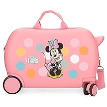 Disney Minnie Coquette Luggage – Bagaglio per bambini e bambine, il bagaglio a mano Coquette con combinazione laterale e 4 ruote è realizzato in ABS, un materiale rigido e leggero.