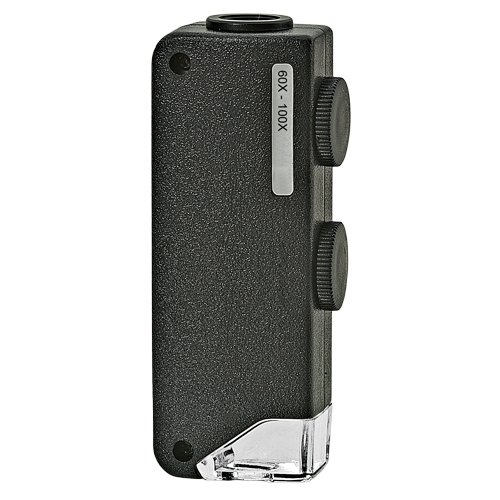 Grow1 Microscopio portátil hidropónico del bolsillo del laboratorio LED 60x-100x ZOOM