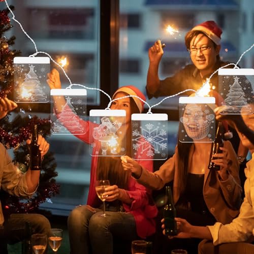 Guirlande lumineuse LED 3D avec télécommande et modes d'éclairage