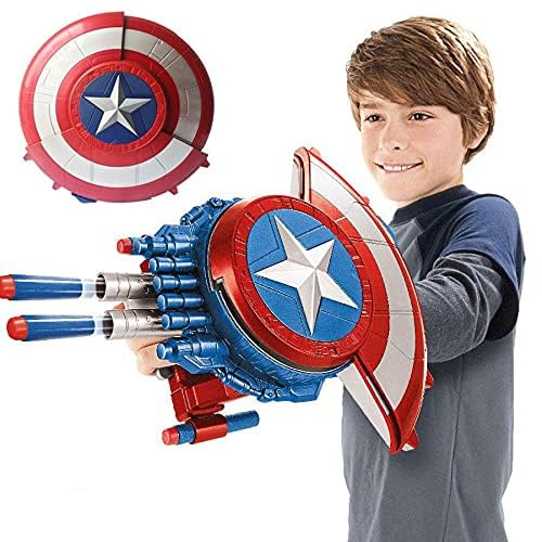 CHEENNY Captain America Shield Gun - Superhero Toys for Boys and Girls - Civil War-Inspired Blaster Reveal Shield Toy with Bullet Blaster - Action-Packed Fun for Kids (B0DGQNF4D6) Amazon Price History, Amazon Price Tracker