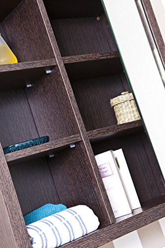 Intradisa 8910 Bathroom Cabinet with Mirror Door, Wengue, 60 x 61 x 18 cm Intradisa 8910 Bathroom Cabinet with Mirror Door, Wengue, 60 x 61 x 18 cm