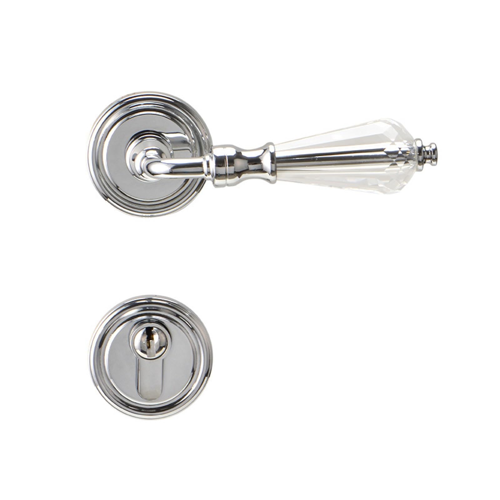 Kfvmvtdw One Color Minimalist Pure Copper Split Door Lock For Bedroom Silent