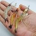 Señuelo flotante, unidades, camarón luminoso,  colores, cebo suave con gancho (color al azar), 3pcs-shrimp