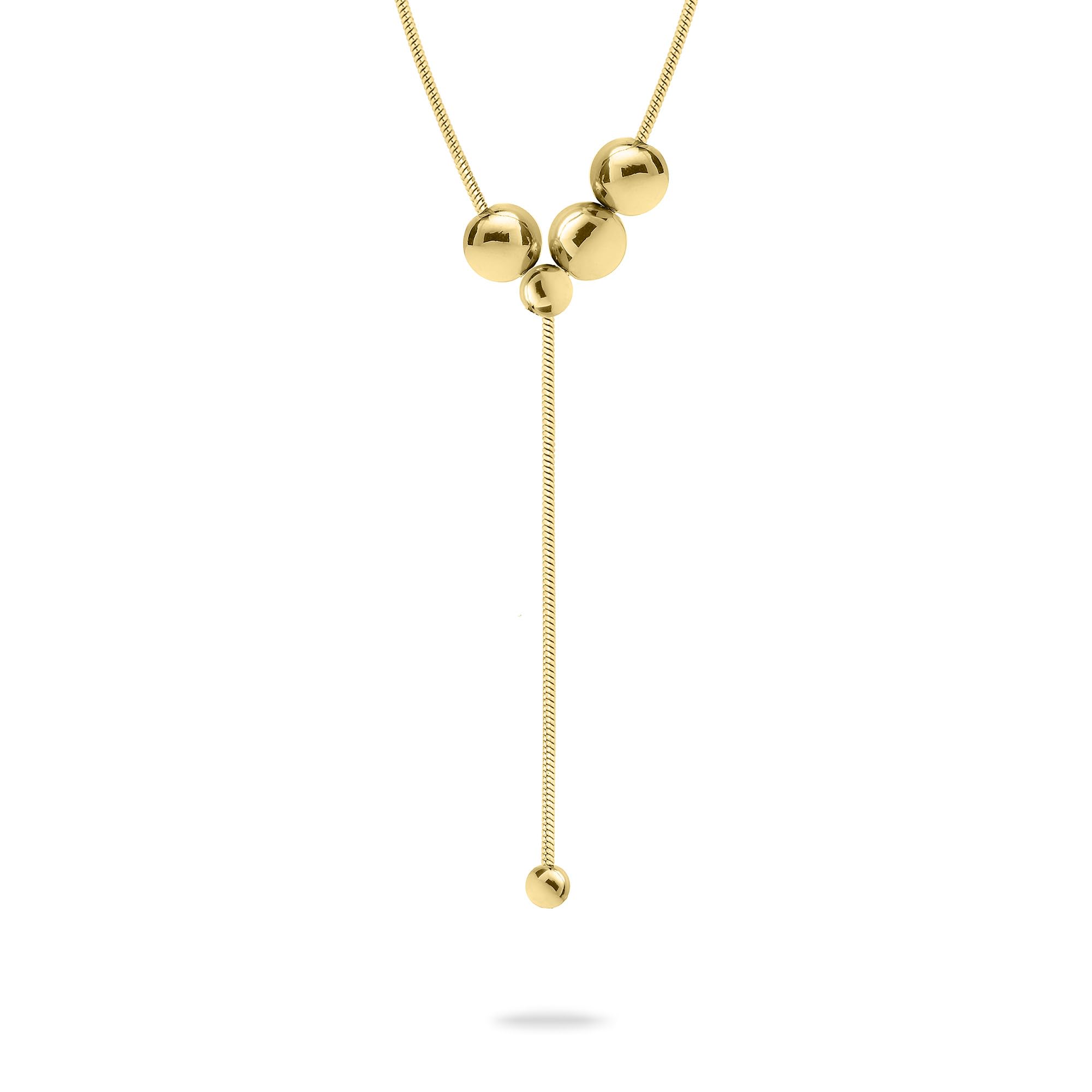 Liebeskind Berlin Ladies Necklace LJ-1715-N-42 in Stainless Steel IP Gold