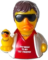 Vista 5 de CelebriDucks Say Hello to My Lil' Friend - Patos de goma de baño coleccionables, flotantes; regalo para niños y adultos de todas las edades