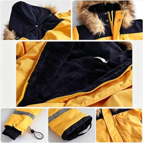 TERGHTP Kids Snow Suit Waterproof Insulated Outdoor One Piece Snowsuit - image 5