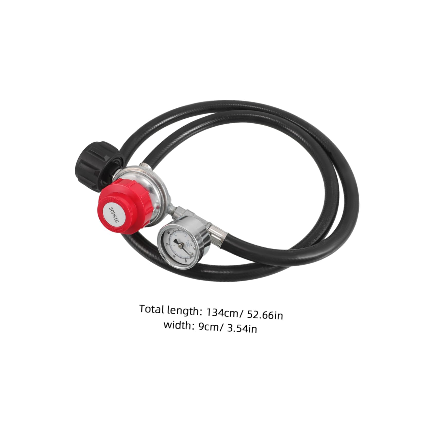 GALPADA Psi Adjustable Pressure Regulator Cast Iron Valve with Standard Interface and Inlet for Bbq Grills Gas Burners and Heating Systems Enhanced Safety and Quick