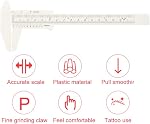 Vernier étrier étanche sourcils en plastique permanent maquillage règle étudiants Outils de mesure expérimentaux pour le maquillage permanent tatouage sourcil lip