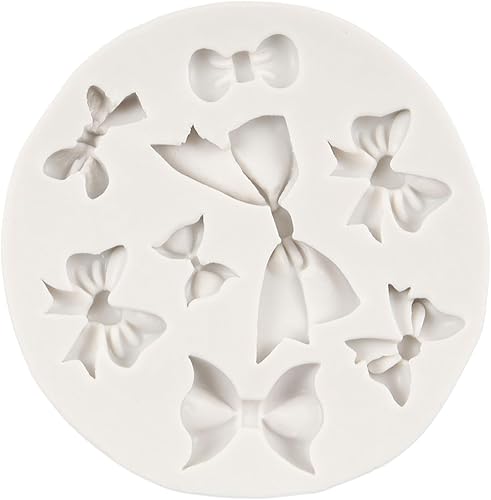 Miniatura 8 de QDMOLDS Mini lazos de silicona para fondant, dulces de azúcar, para tartas de dulces, moldes de manualidades para decoración de pastel de cumpleaños